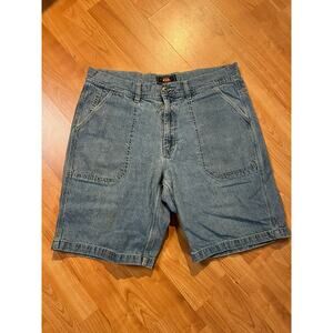 Route 66 Denim Jorts Shorts Big Pockets Baggy Y2K 2000s Mens 38 Bottoms